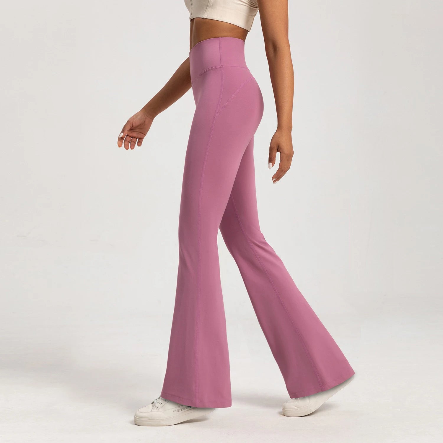 Women High Waist Wide Leg Yoga Pants Slim Fitness Leggings
