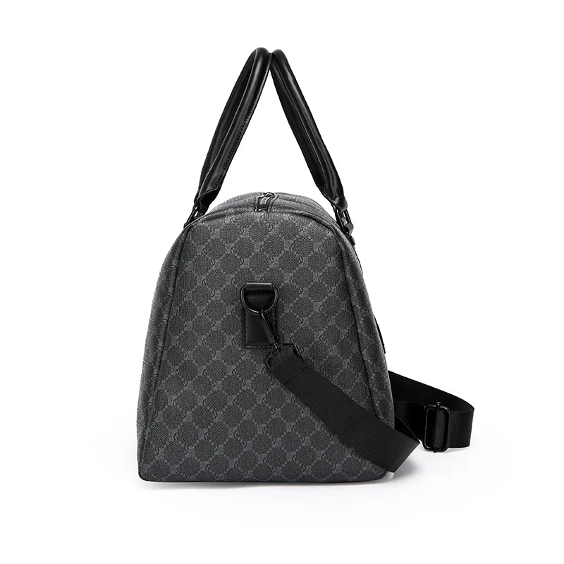 Large Capacity Black Business Travel Shoulder Bag for Men