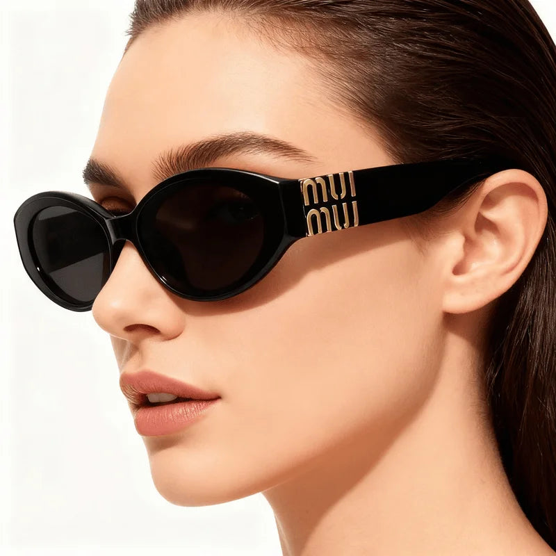 Women Luxury Oval UV400 Fashion Sunglasses Shades