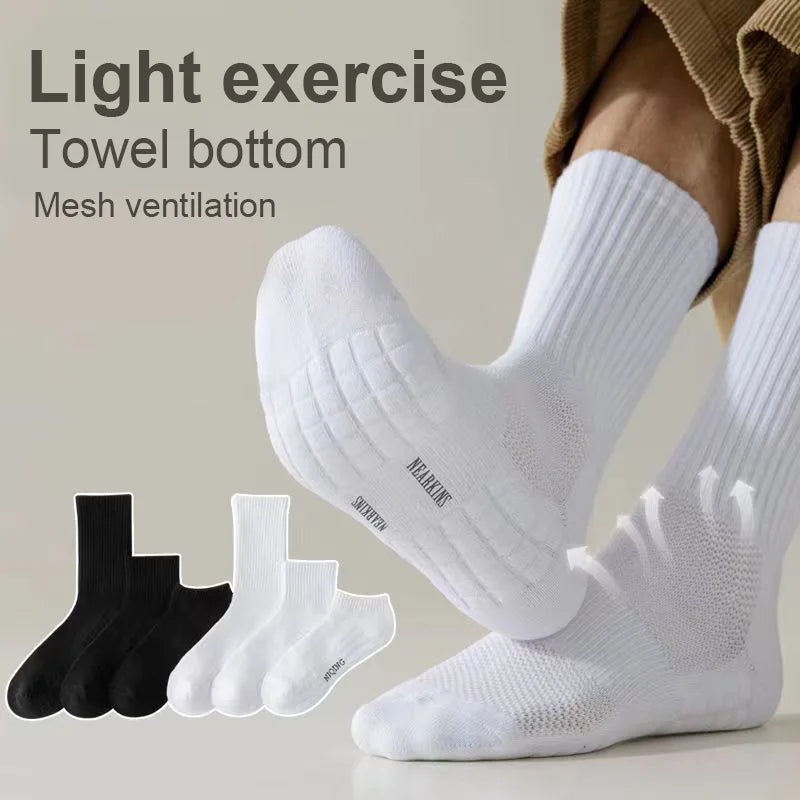 Cushioned Thick Cotton Sports Socks for Men
