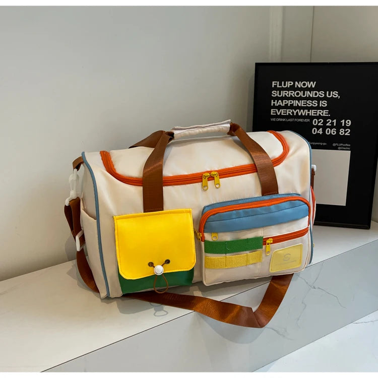 Large Capacity Multi Function Travel Duffel Tote Bag for Women