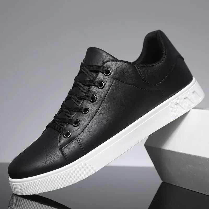 Men British Leather Casual Shoes Loafers