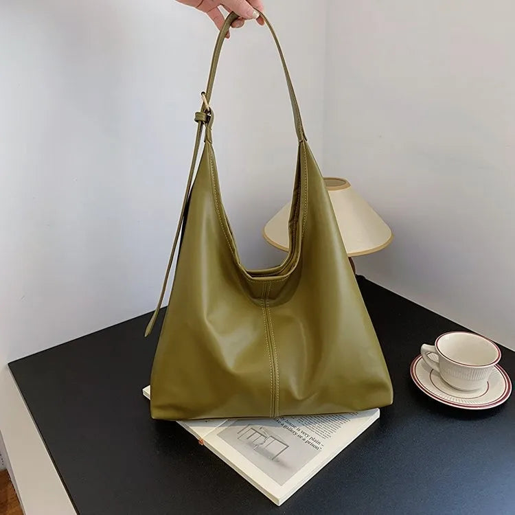 Retro Large Capacity Tote Shoulder Bag for Women