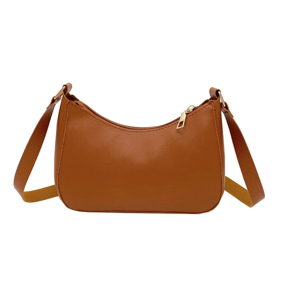 Retro PU Leather Underarm Shoulder Hobo Bag for Women