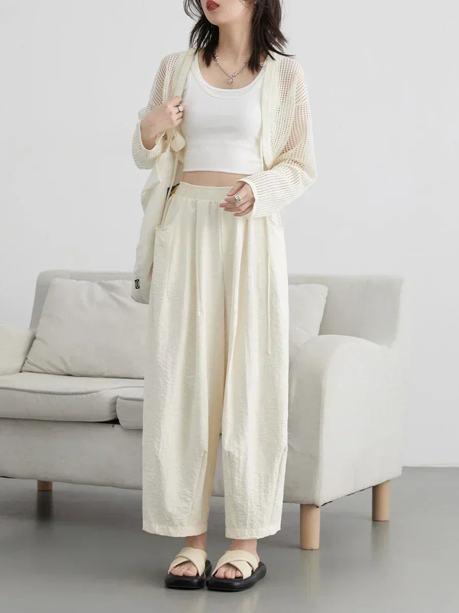Women Casual Elastic Waist Pants