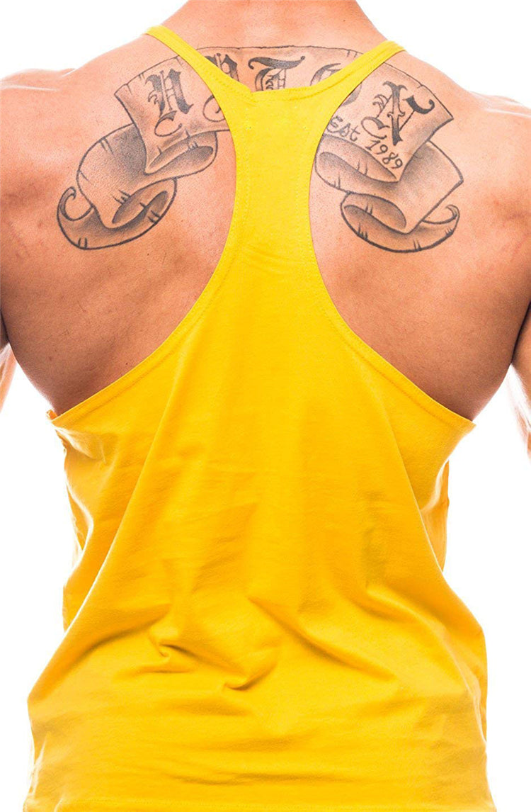 Men Cotton Gym Back Tank Top Vest
