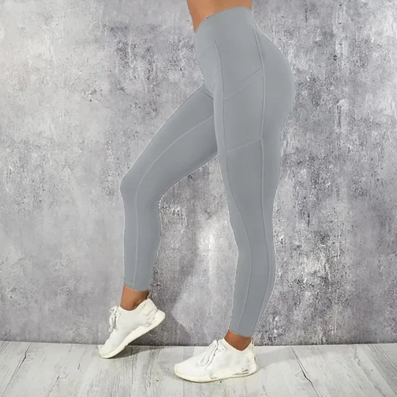 High Waist Shapewear Leggings with Pockets for Women