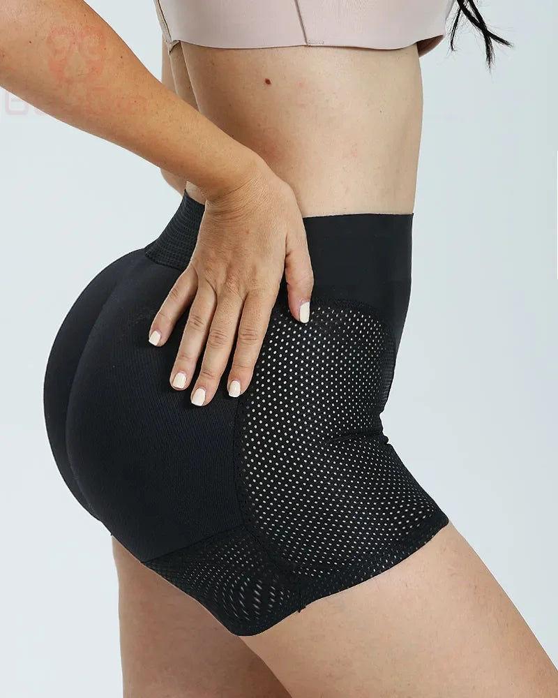 High Waist Padded Butt Lifter Shapewear Boyshorts for Women