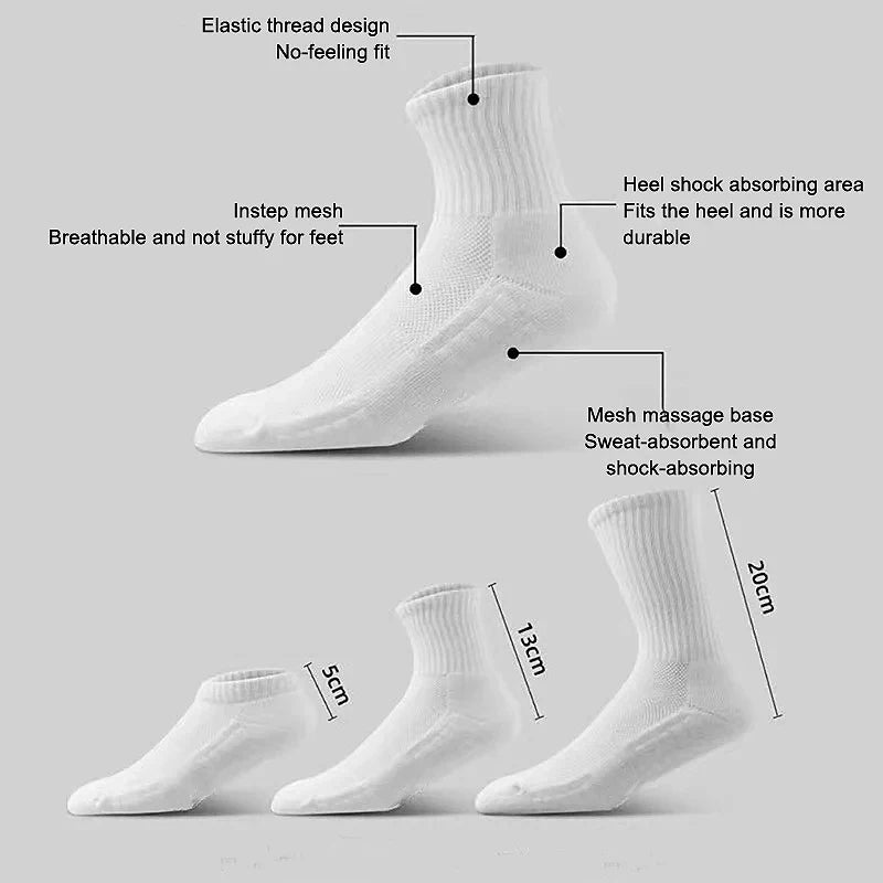 Cushioned Breathable Running Socks for Men