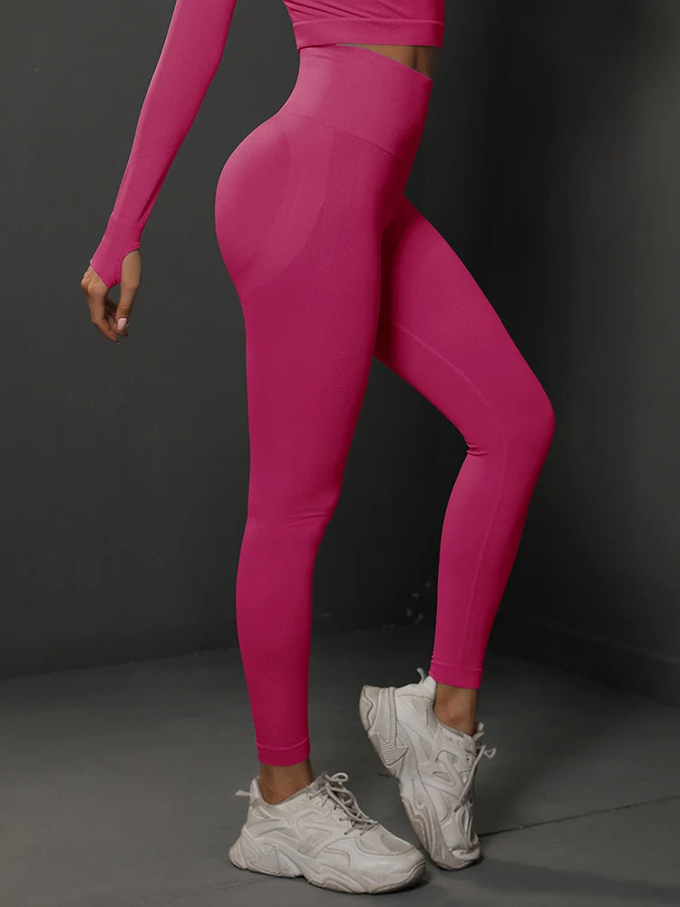 Women Seamless Butt Lifting High Waist Yoga Leggings Fitness Pants