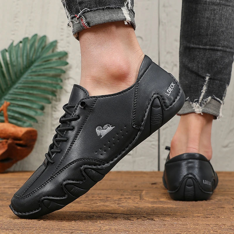 Women Classic Loafers Trendy Durable Artificial Leather Shoes