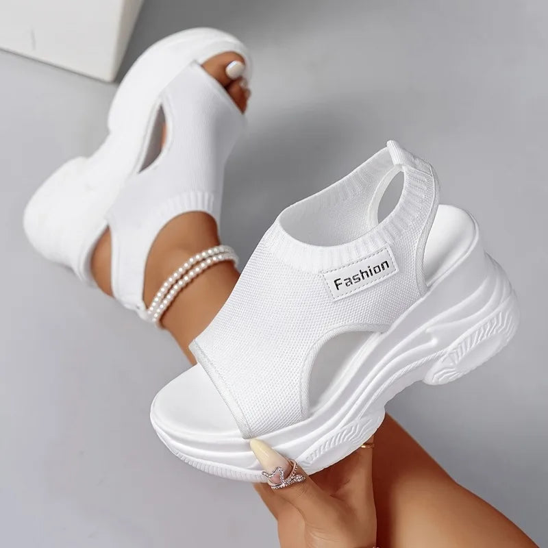 Women Memory Foam Wedge Slide Slippers