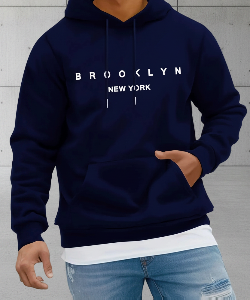 Men Brooklyn New York Graphic Hoodie Sweatshirt