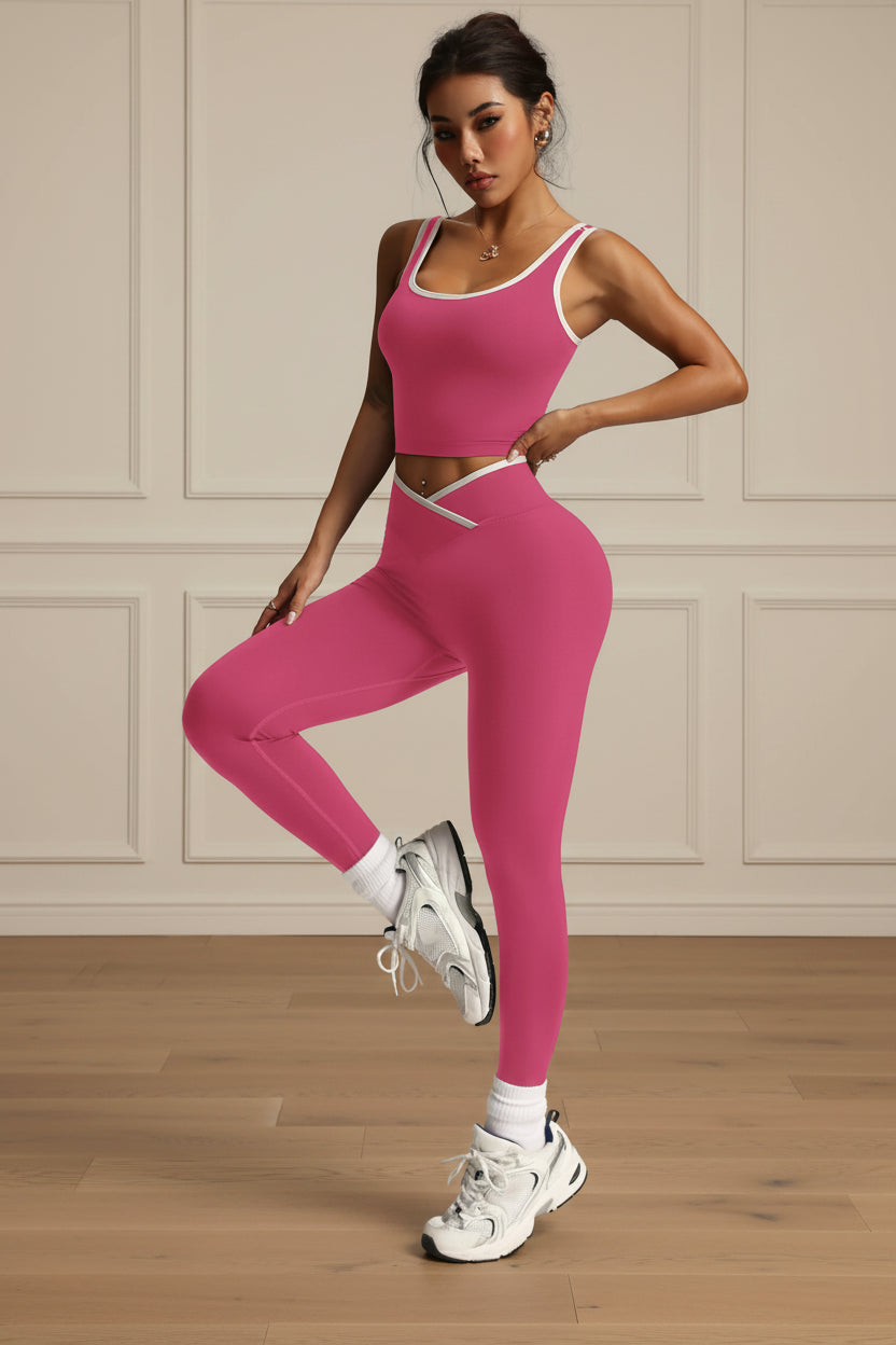 Women Sports Bra and Leggings Yoga Set