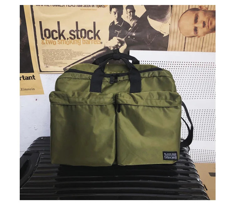 Waterproof Nylon Travel Weekend Tote Bag for Men