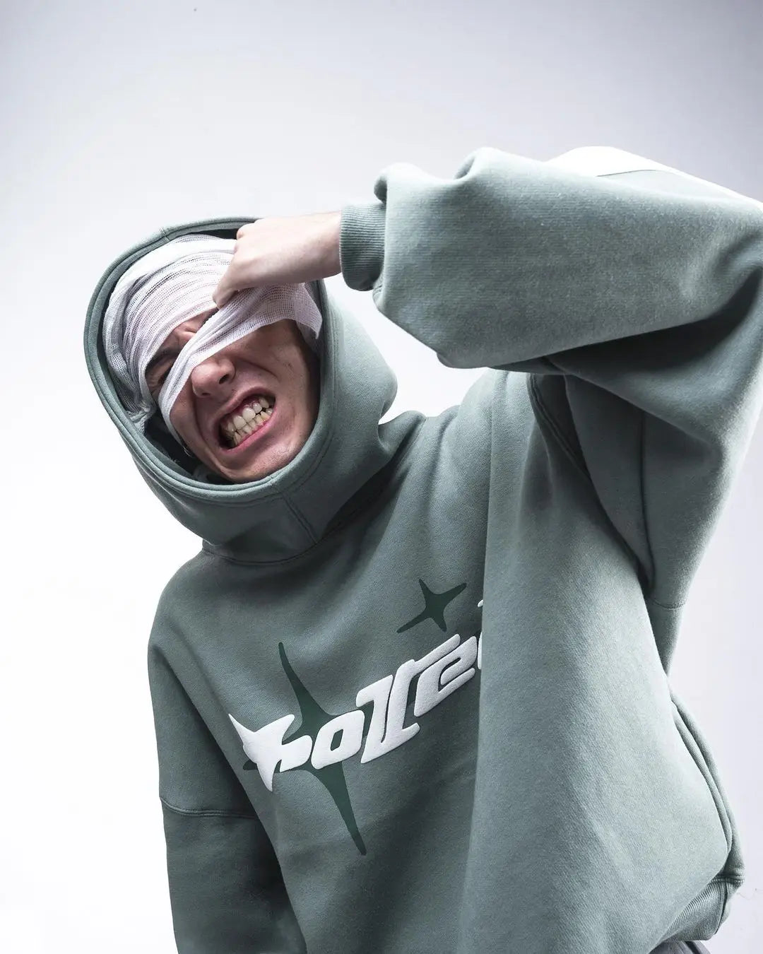 Men Retro Gothic Oversized Hoodie Sweatshirt