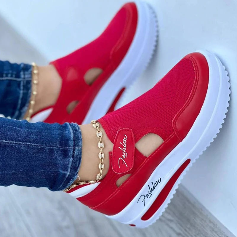 Women Platform Canvas Casual Shoes