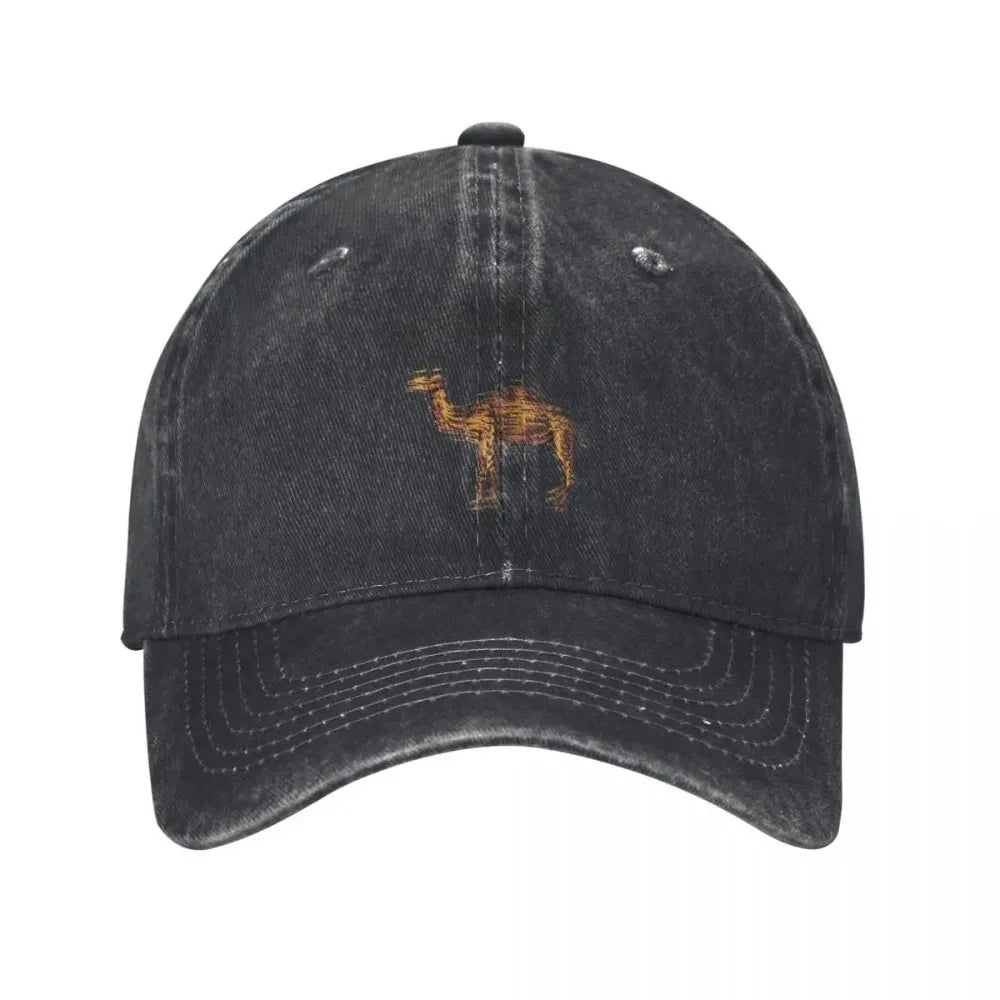 Men Camel Trucker Hat Vintage Outdoor Cap