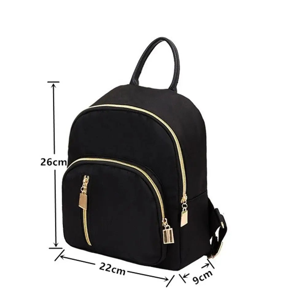 Multi Function Nylon Mini Backpack Daypack for Women