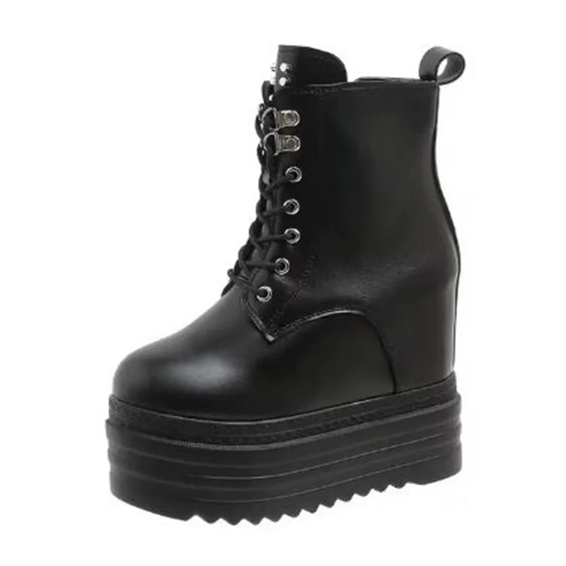 Women Punk Platform Wedge Gothic Boots