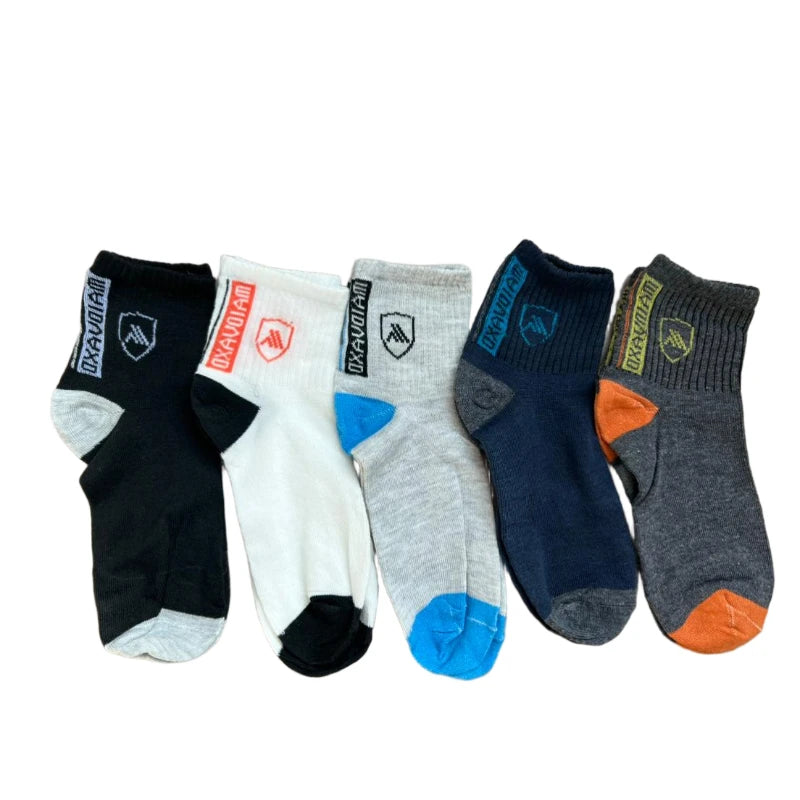 5 Pack Mid Calf Breathable Warm Socks for Men