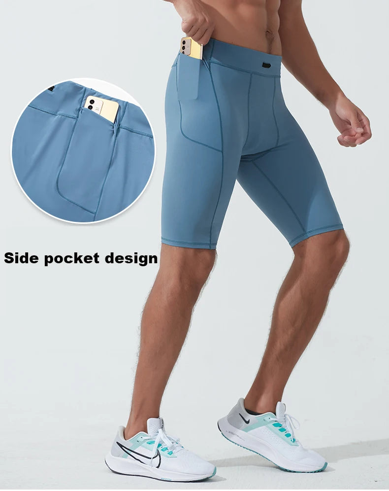 Men Quick Dry Compression Gym Shorts Leggings