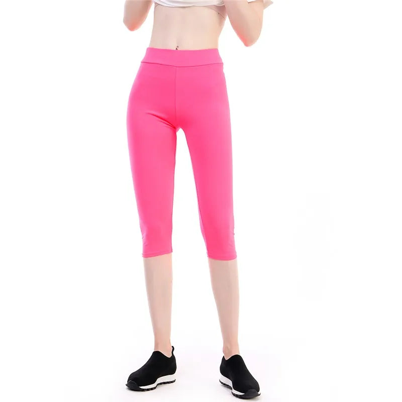 High Waisted Capri Yoga Leggings for Women