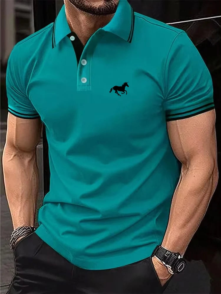 Men Classic Summer Polo T Shirt Casual Top