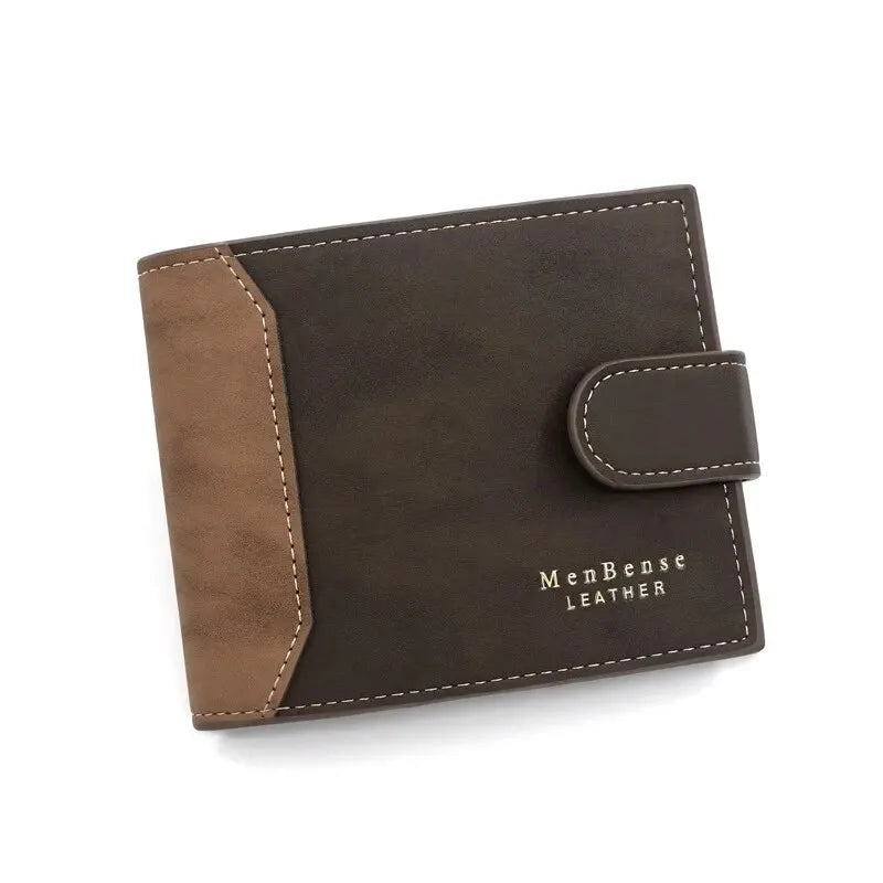 PU Leather Business Card Holder Wallet for Men