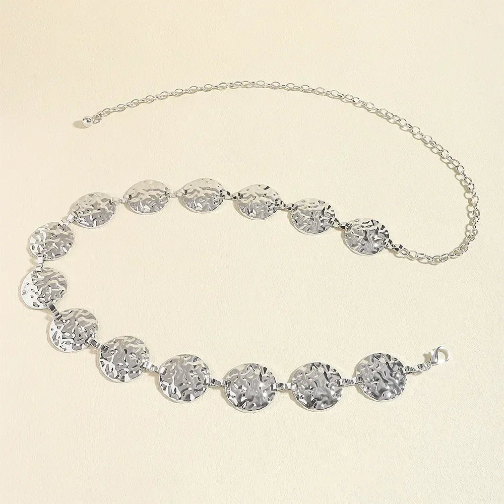 Women Thin Metal Waist Chain Fashion Accessory