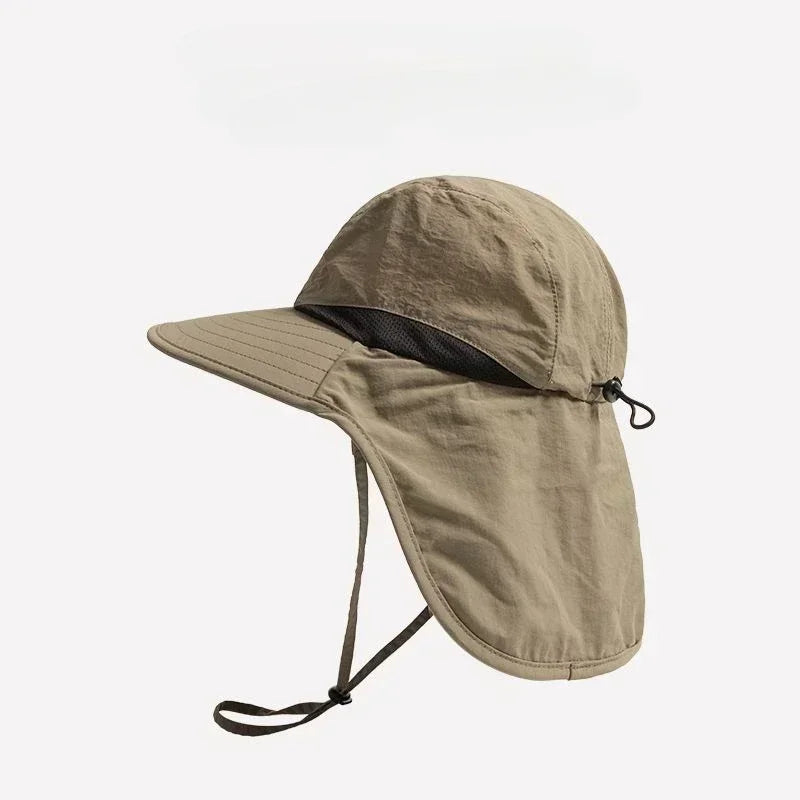 Men Wide Brim UV Protection Safari Bucket Hat