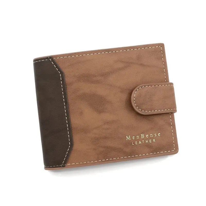 PU Leather Business Card Holder Wallet for Men