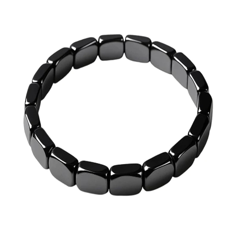 Men Natural Hematite Stone Beaded Bracelet Jewelry