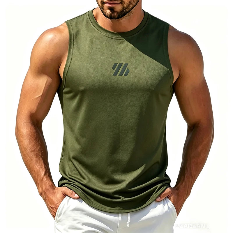 Men Mesh Fitness Sleeveless Sports Vest