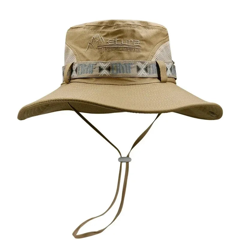 Men Wide Brim UV Protection Bucket Hat