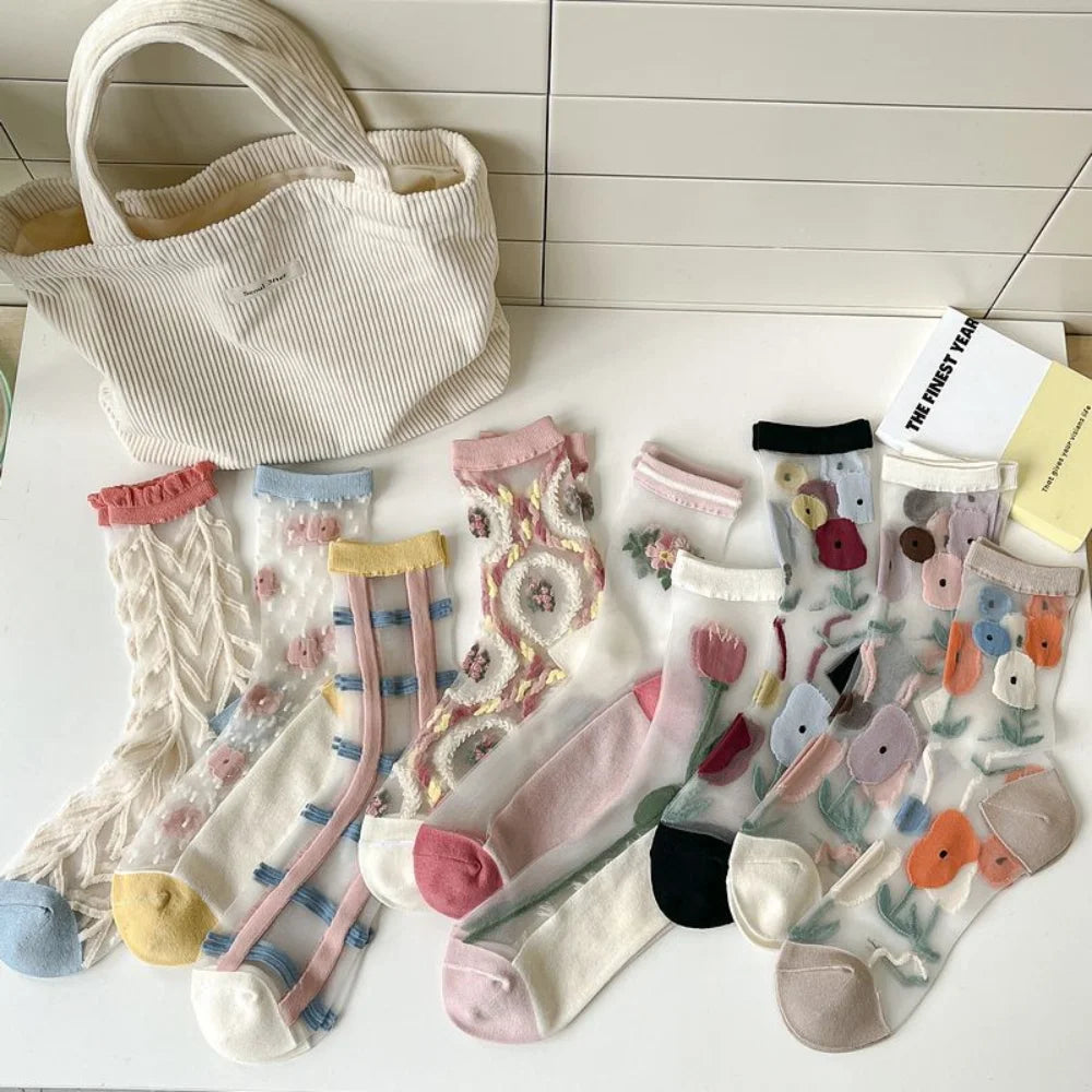 Breathable Summer Fashion Socks for Women