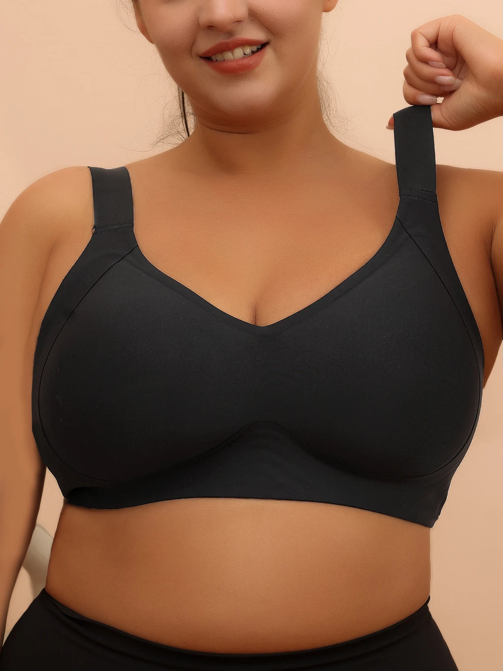 Plus Size Wireless Sleep and Yoga Bra for Women Anti Sagging Support