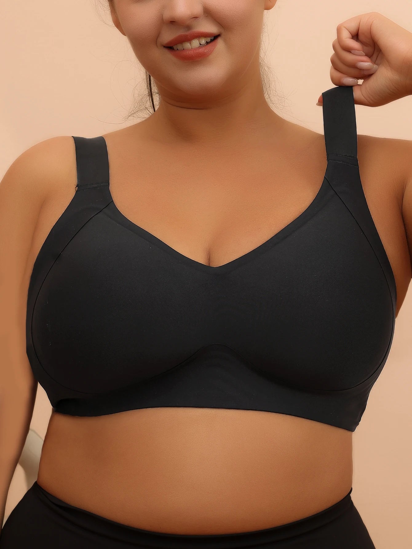 Plus Size Wireless Sleep and Yoga Bra for Women Anti Sagging Support
