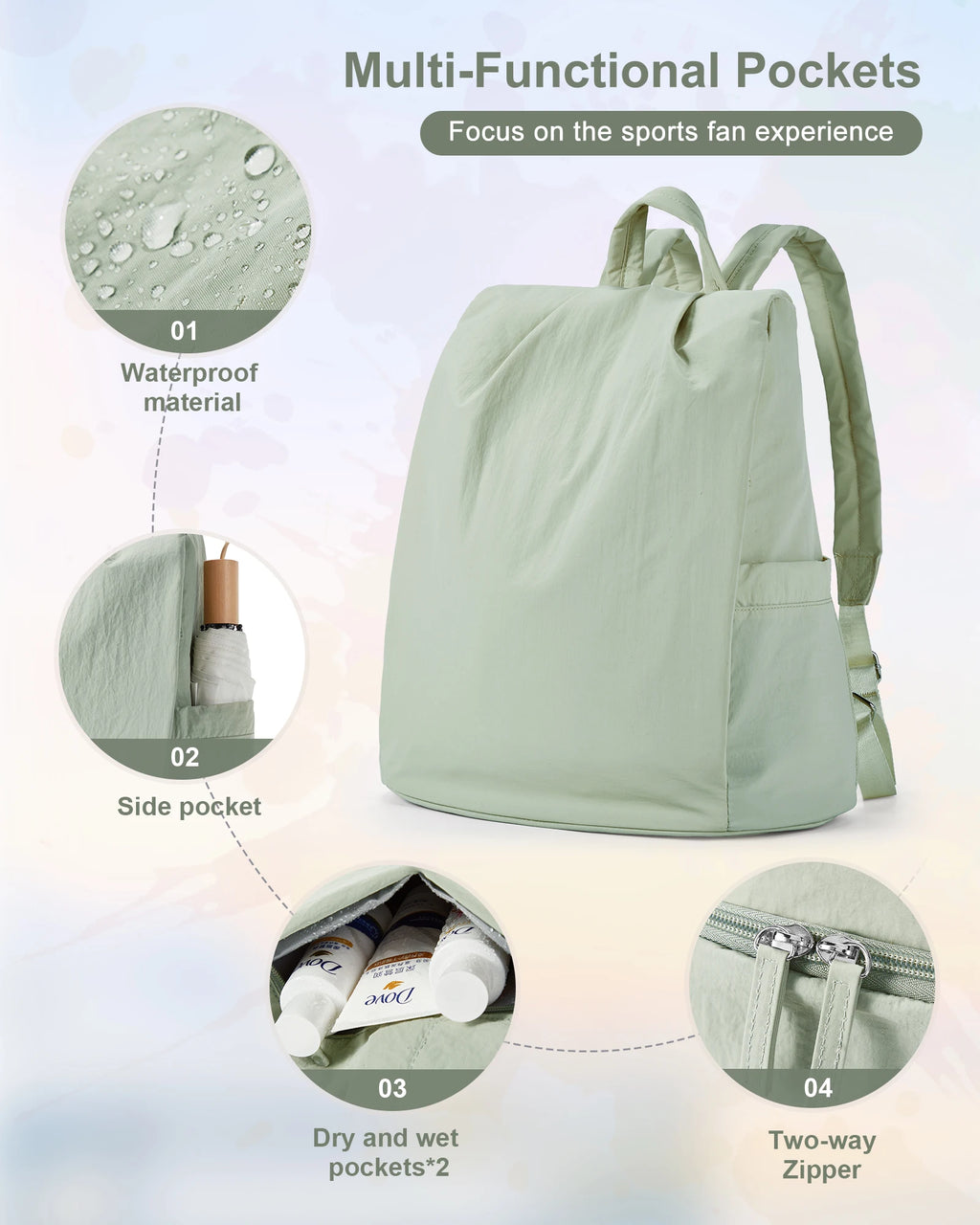 Modern Lightweight Anti Theft Travel Backpack for Women