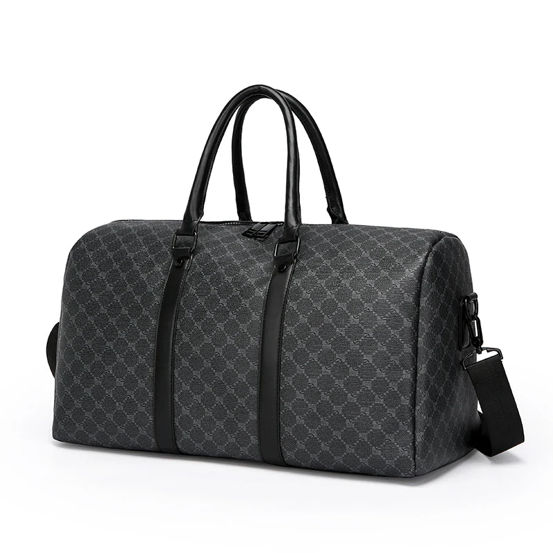 Large Capacity Black Business Travel Shoulder Bag for Men