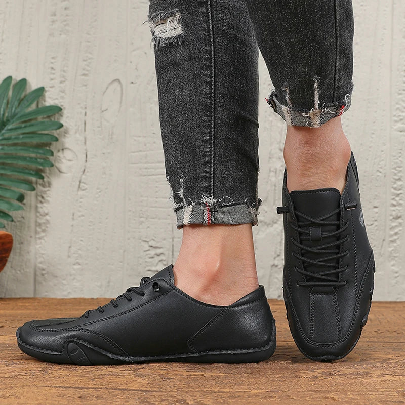 Women Classic Loafers Trendy Durable Artificial Leather Shoes