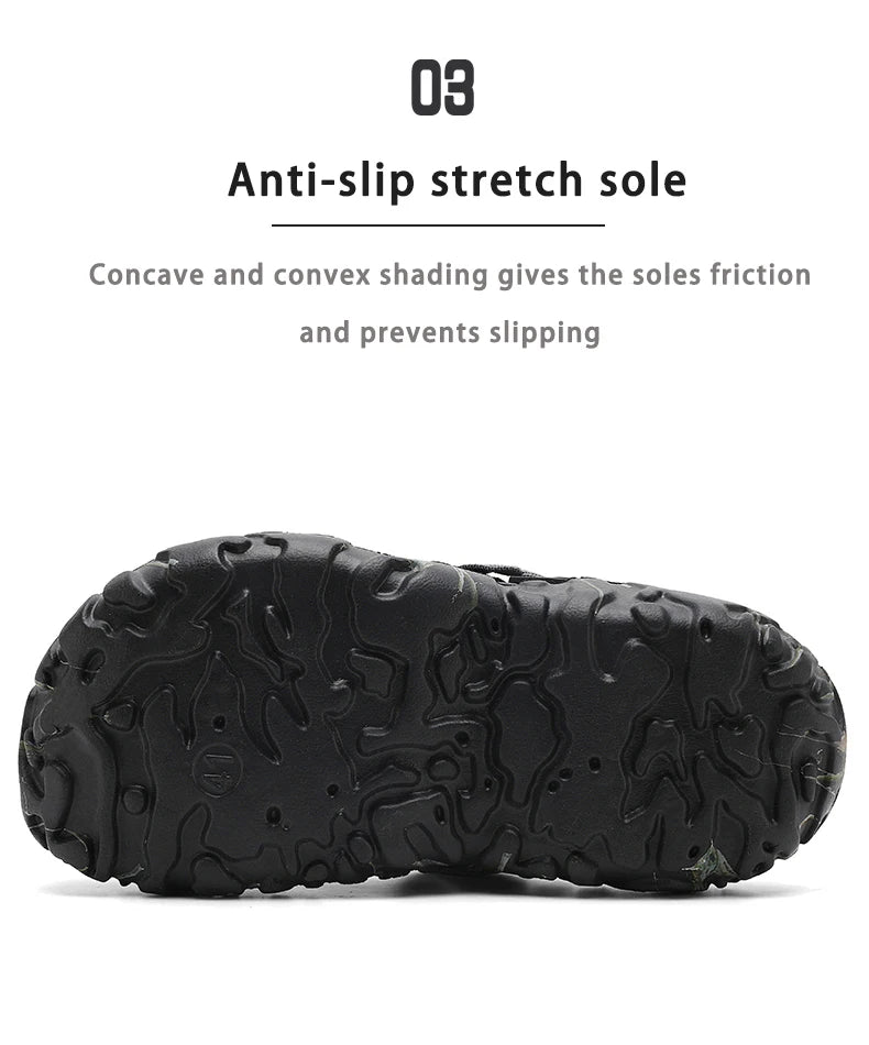 Mens Classic Outdoor Anti-Slip Garden Clog Sandals