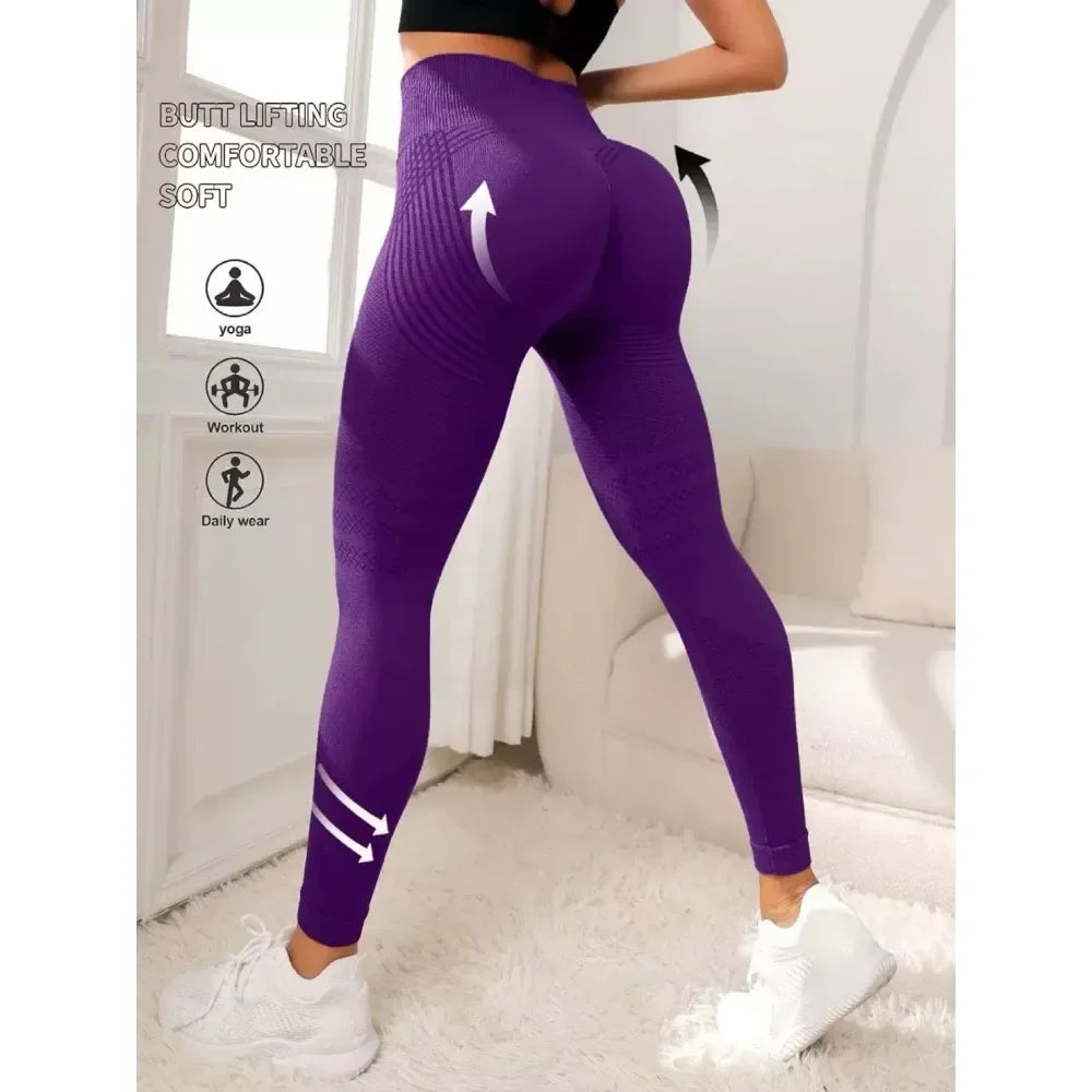 Women Anti Cellulite High Waist Butt Lifting Yoga Leggings