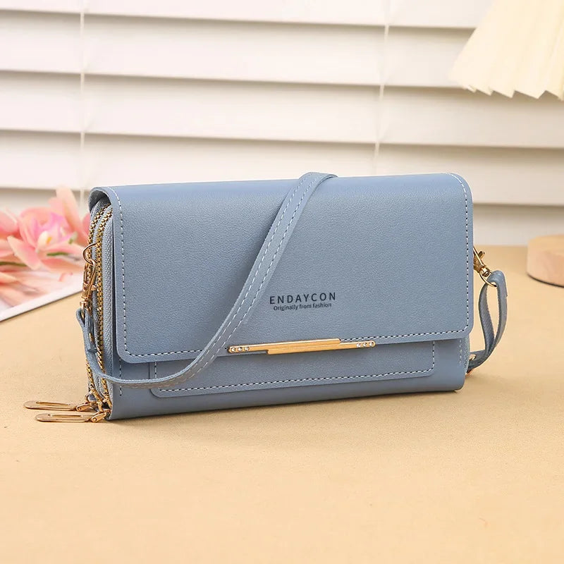 Convertible Wallet Clutch Bag with Coin Pocket for Women