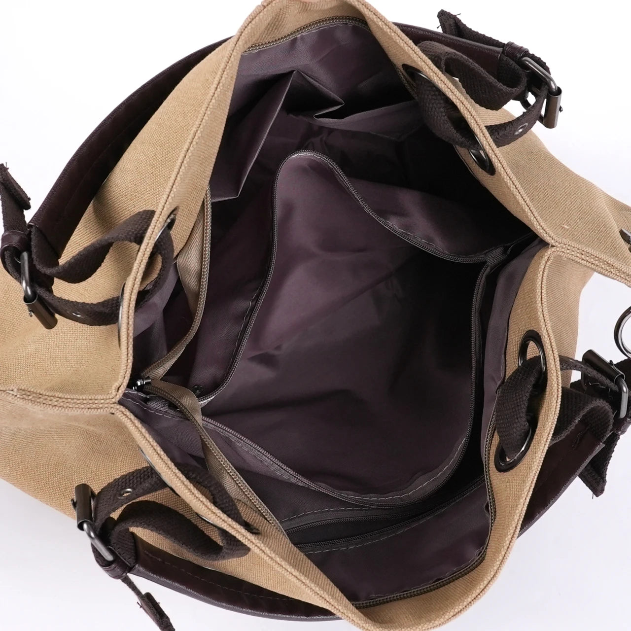 Large Capacity Canvas Tote Crossbody Bag for Women