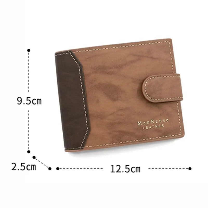 PU Leather Business Card Holder Wallet for Men