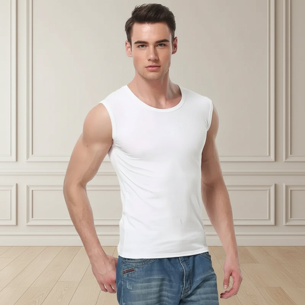 Men Cotton Sleeveless T-shirt