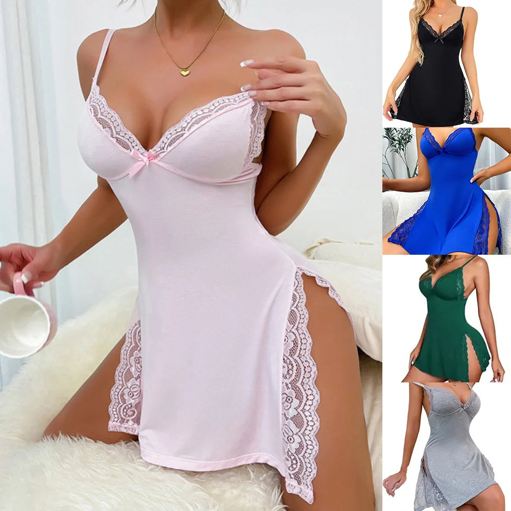 Halter Mini Nightdress Sleepwear for Women