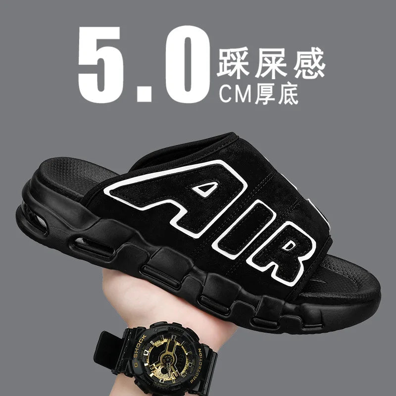 Men's Slippers 2025 Summer Breathable Slippers Large Fashion Platform Casual Shoes for Men New Light Sneakers Zapatos De Hombre