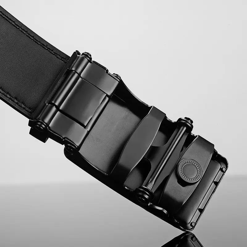 Men Luxury PU Leather Automatic Buckle Belt